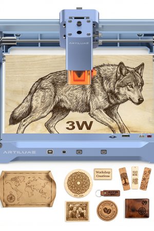 Artilume U1 Laser Engraver 3000mW, Laser Engraver and Cutter Machine，Blue